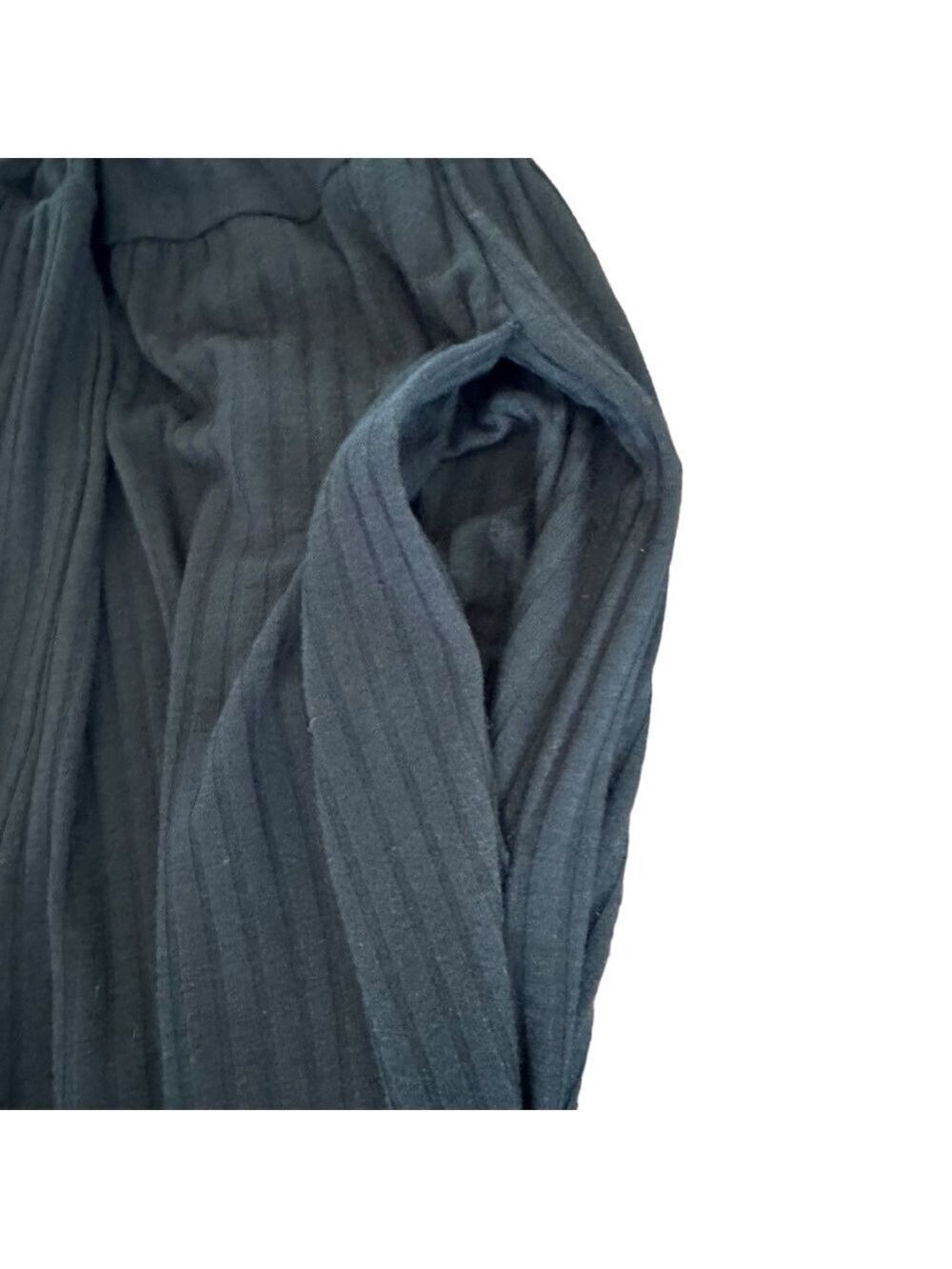 SO Kohl’s O-Ring Ribbed Black Luxe Spaghetti Strap Jumpsuit With Pockets NWT XS - Picture 5 of 8